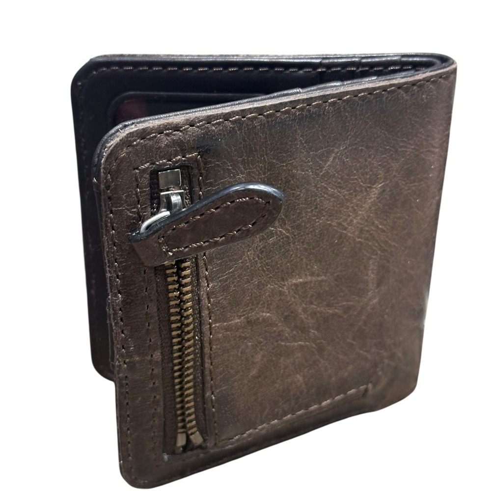 Frye Melissa Bifold Credit Card Wallet dark brown - Picture 3 of 5